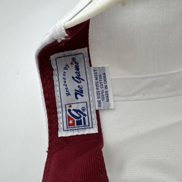 Vintage Iowa State Cyclones Hat Cap Snap Back White The Game Split Bar NCAA Mens - Picture 5 of 5